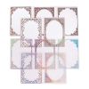 20 Pcs PVC Transparent Vintage Floral Collage Scrapbooking Supplies Paper Picture Frame for Journal Diary Planner