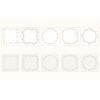 20 Pcs PVC Retro Scrapbooking Supplies Collage Card DIY Journal Floral Transparent Paper Picture Frame