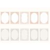 20 Pcs PVC Transparent Vintage Floral Collage Scrapbooking Supplies Paper Picture Frame for Journal Diary Planner