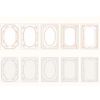 20 Pcs PVC Transparent Vintage Floral Collage Card Scrapbooking Supplies DIY Journal Paper Picture Frame