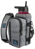 Water Bottle Holder Carrier Bottle Cooler w Adjustable Shoulder Strap and Front Pockets Suitable for 16 oz to 25oz Bottles Gray