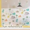 Cute Dinosaur Translucent Window Film No Glue Static Decorative Privacy Films Window Sticker for Glass; 15x39 inches